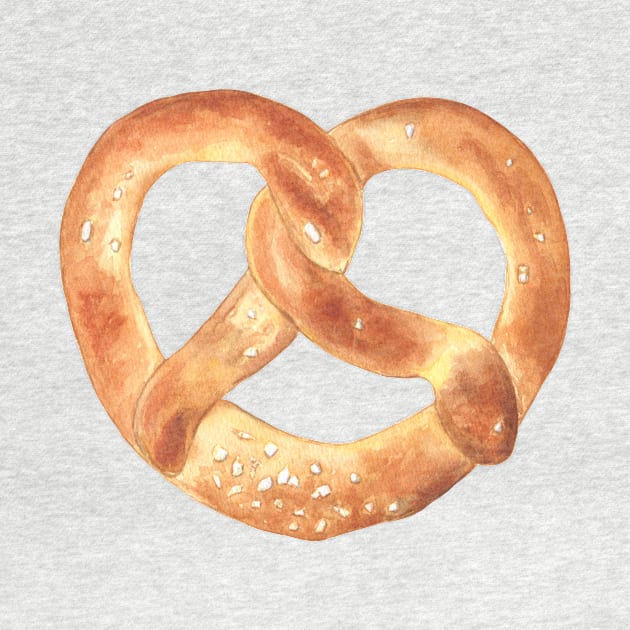 Pretzel with sea salt by Flowersforbear